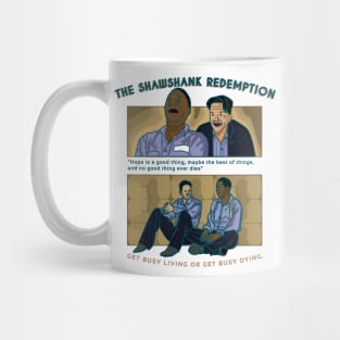 The Shawshank Redemption friendship of Andy and Red Quote Movie Mug